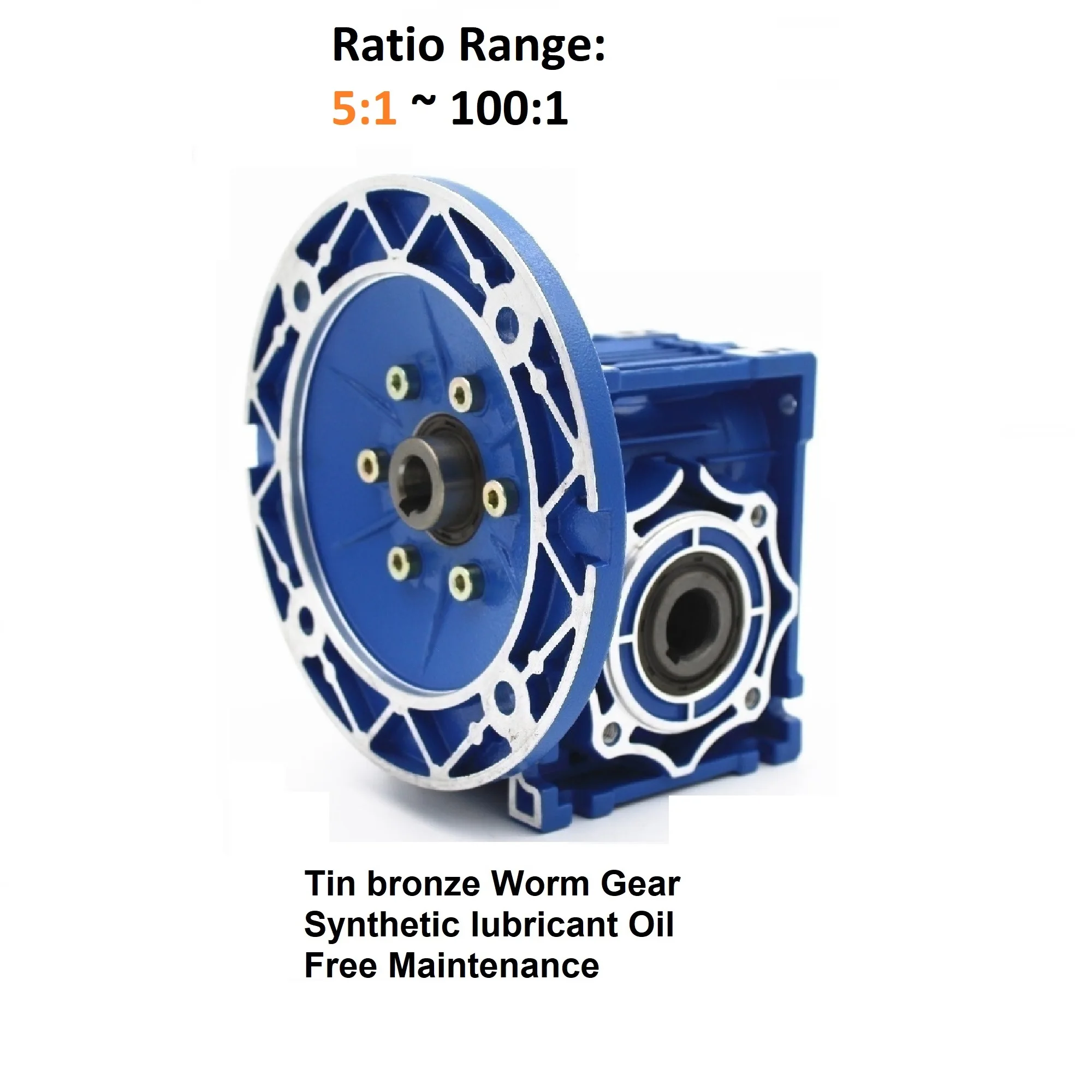 CHENYUE Worm Gearbox Worm Gear Reducer NMRV40  RV040 Input 9/11/14mm output 18 Free Maintenance- Gearbox Manufacturer
