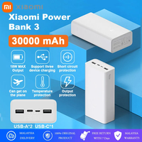 Xiaomi Power Bank 3 30000mAh PD18W PB3018ZM Fast Charging USB Type C Mi Powerbank 30000 Portable External Battery For xiaomi 14