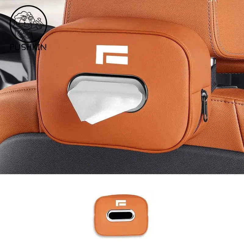 BOMP Suitable For BAIC JISHI polestone 01 ROX 01 2024 2025 Car Tissue Box Seat Rear Hanging Drawer Specialized Automotive Access