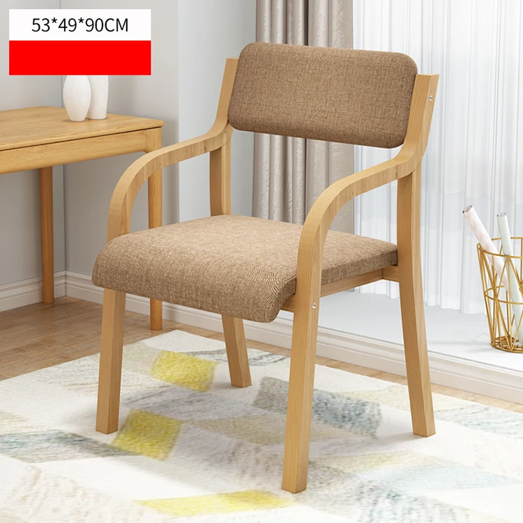 &* Nordic Creative Solid Wood Bentwood Lounge Chair With Backrest Desk Computer Armchair For Home Office Living Room And Gym Use