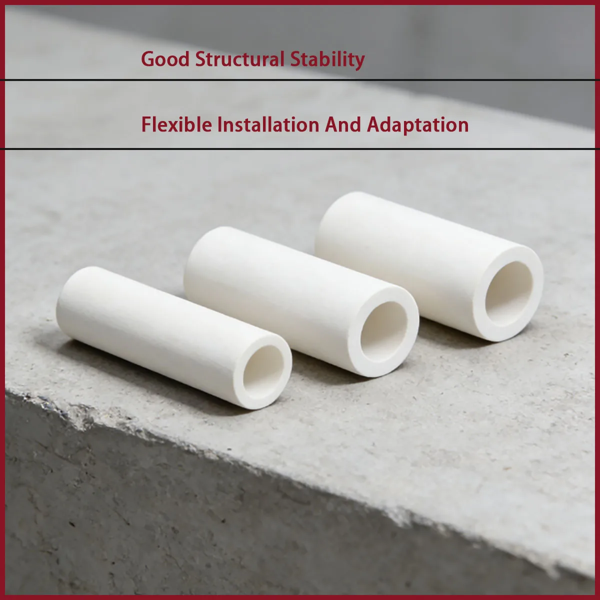 Inner Diameter 1-9mm Alumina Ceramic Short Tube Is Used for Chemical Filtration, Metallurgical Diversion, Etc