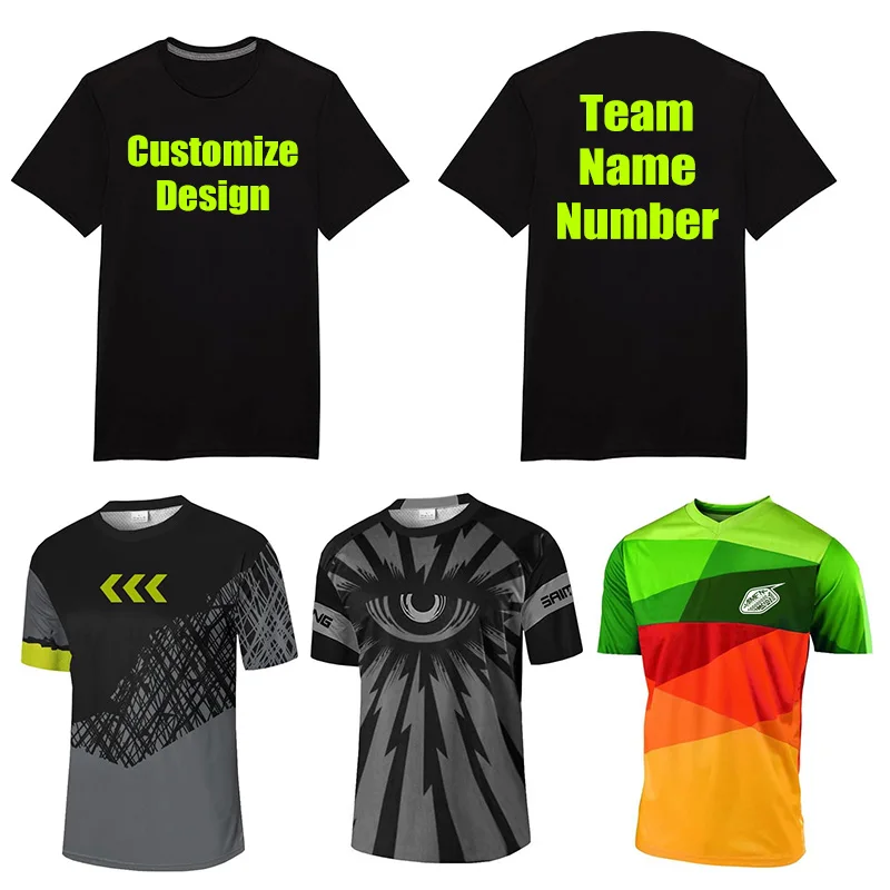 2026 short-sleeved T-shirt team motocross leisure child boy jersey girl cycling adult increase XXXXL customize design man woman
