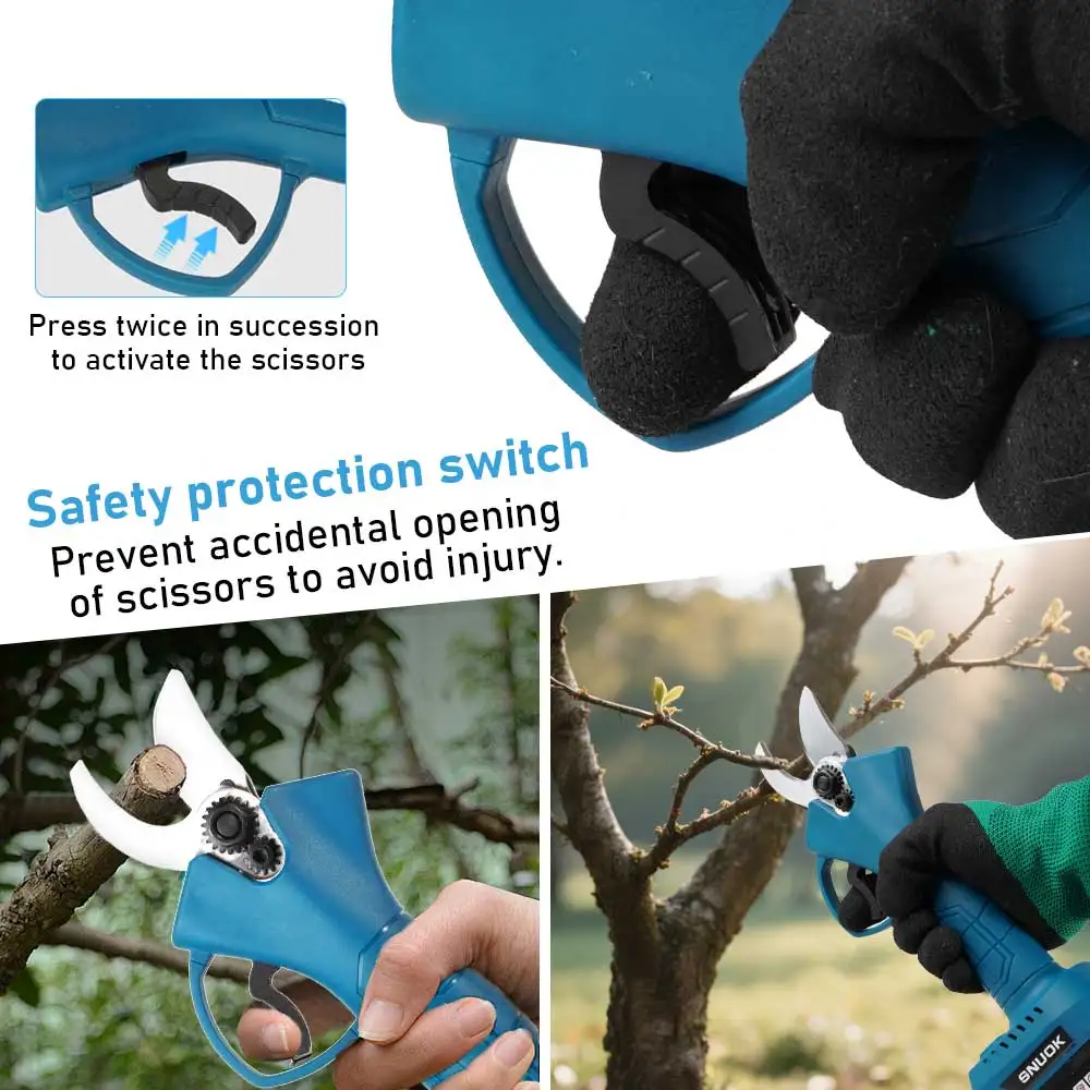 Snuok Bare-Machine Brushless Electric Shear Power Tool Outdoor Tree Trimming and Cutting Machine for Makita 18V Lithium Battery
