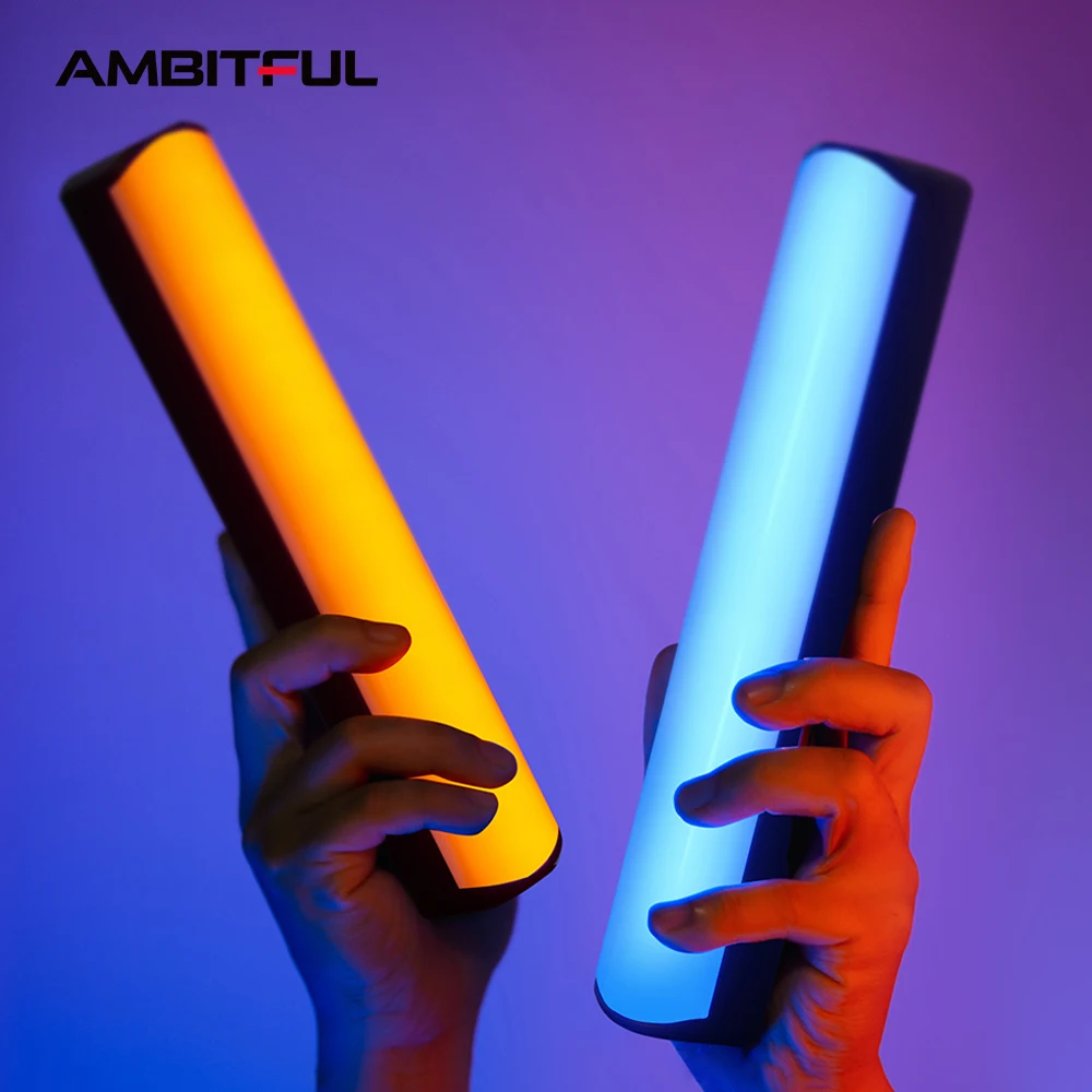 AMBITFUL BL-06 LED Video Light Pavo Tube Light RGB Color Photography Light Handheld Light Stick for Photos Video Movie Vlog