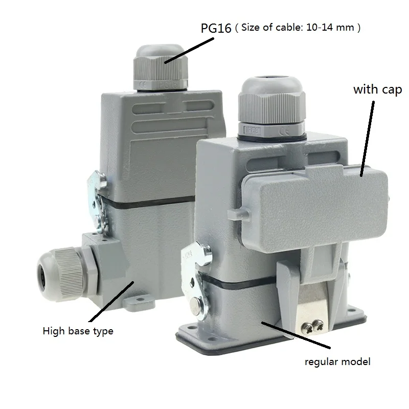 European specification 10-16 small heavy duty connector HA Ue250V Ie 16A