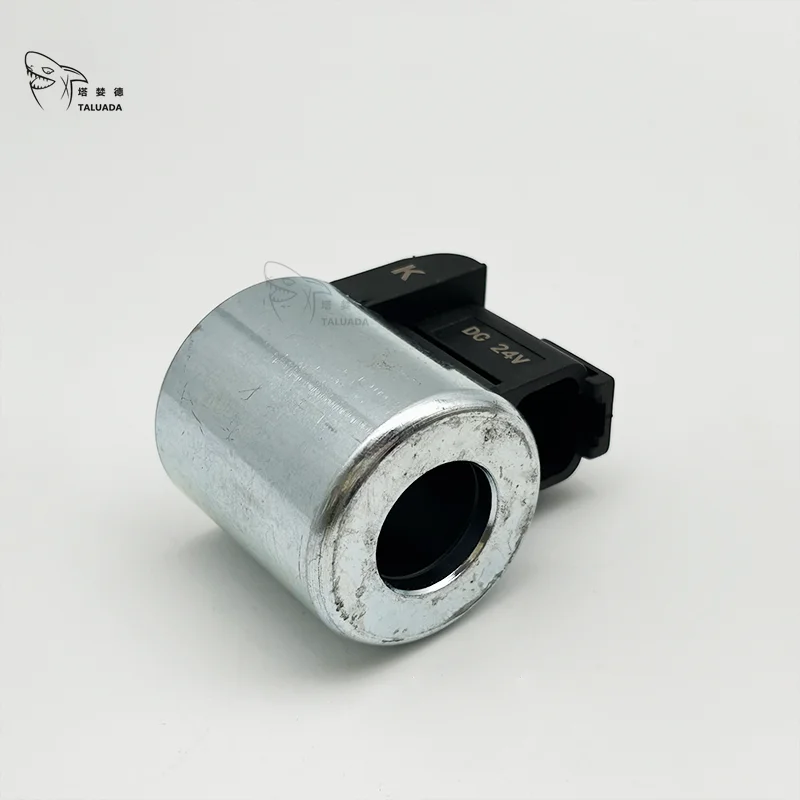 Untuk Liugong Kumparan Katup Solenoid CLG906 CLG907 CLG908 CLG915 CLG922 Suku Cadang Ekskavator Mekanis Kumparan Katup Elektromagnetik