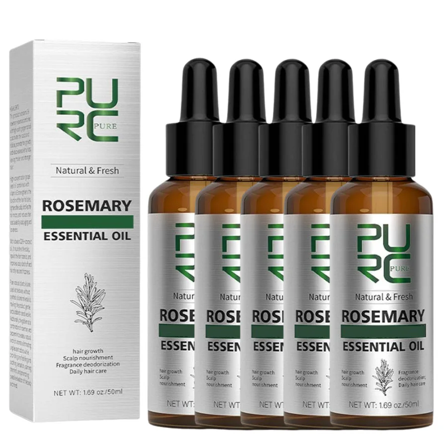 5pcs Rosemary Oil Hair Fast Repair Hair Products, Rosemary Essential Oils For Hair Treatment Scalp Treatment, Hair Care