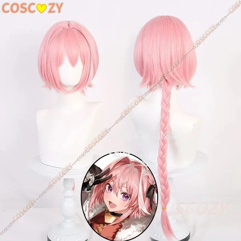 Fate Apocrypha Epilogue Event Astolfo Cosplay Costume Wig Headwear Dress Shorts Stockings Halloween Carnival Party Outfits