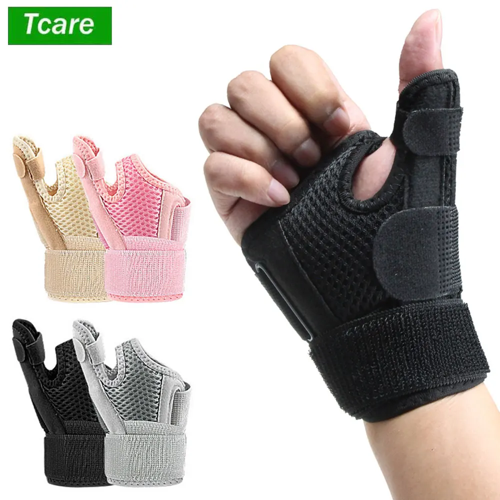 Breathable Flexible Splint Wrist Thumb Support Brace for Tendonitis Arthritis Thumb Protector Hand Guard Fit Right and Left Hand