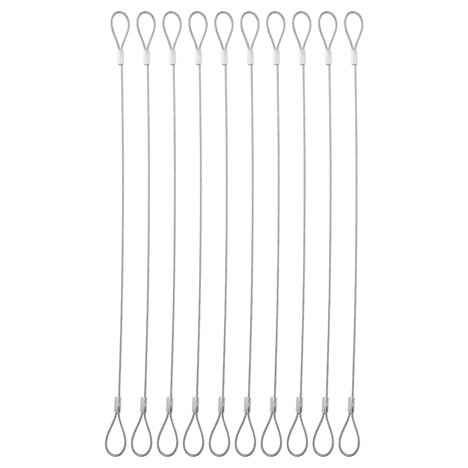 

10pcs Stainless Steel Wire Rope Key Cable Lanyard Heavy Duty Safety Rope Trail Camera Lock Versatile Outdoor Use
