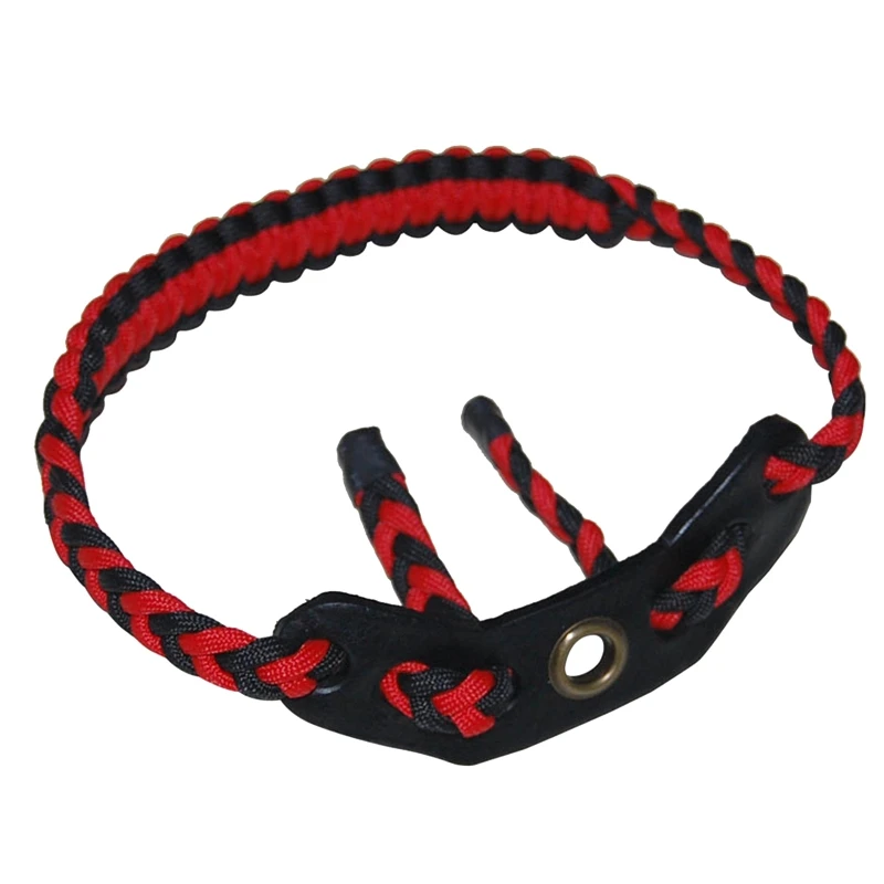 

Knitted Wrist Bow Sling Adjustable Braided Wrist Sling Strap Compound Bow Stabilizer for Shooting Practice Sport