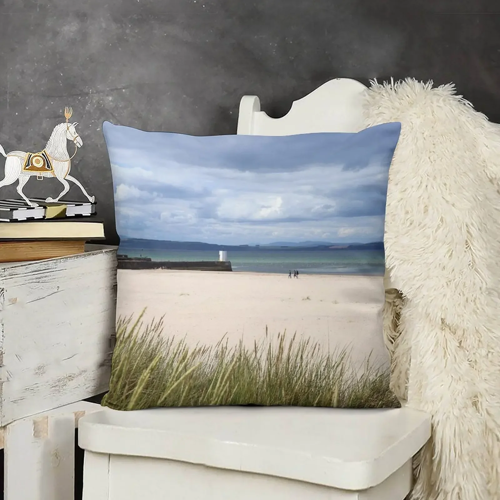

Nairn East Beach Throw Pillow christmas cushions covers Pillow Covers Decorative Pillowcase Cushion Cushion Cover pillow