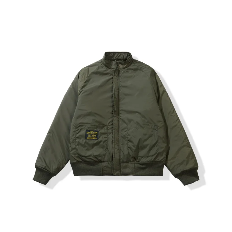 OKONKWO Diamond Quilted Jacket Stand Up Collar Cotton Jacket With Cotton Coat Double Sided Wearing Workwear Outdoor Riding Tops