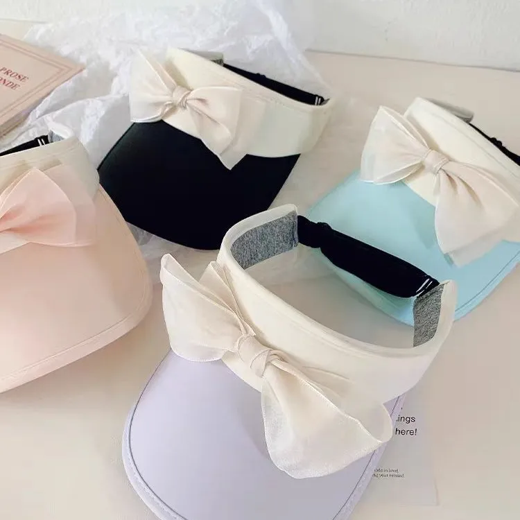 

Double Bow Tie Ice Silk Hollow Cap Summer Sunscreen Sun Hat UV Sports Sun Hat Quick Dry Lightweight Mountaineering Sports Cap