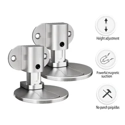 Magnetic Door Stopper Non-punch 6 Colors Available Door Holder Hidden Doorstop Anti-collision Door Stop Furniture Hardware