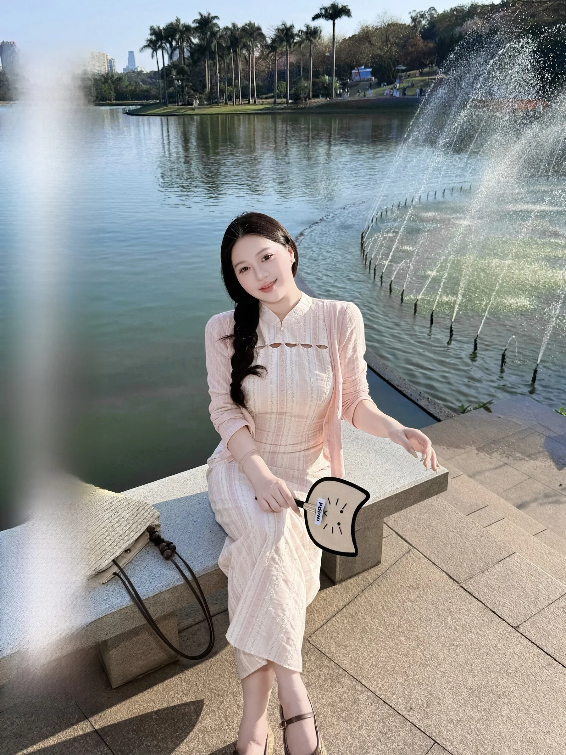 

New Chinese Style Knitted Sweater Fake Two-Piece Patchwork Dress Women's Improved Skirt Soft Polyester Fiber Summer...