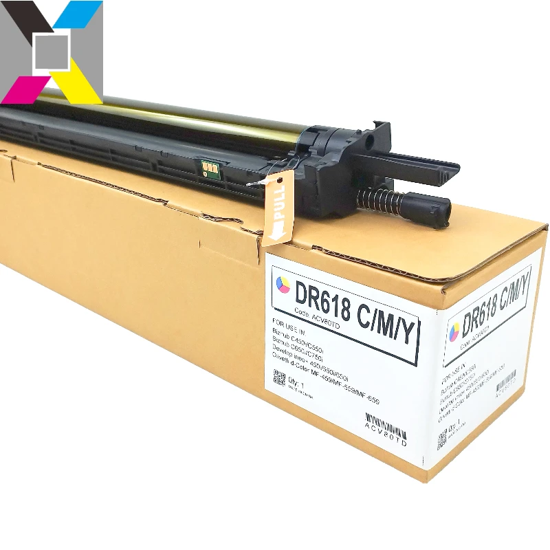 

1 шт. CMYK DR618 барабанный блок для Konica Minolta C450i C550i C650i C750i DR 618 барабанный блок