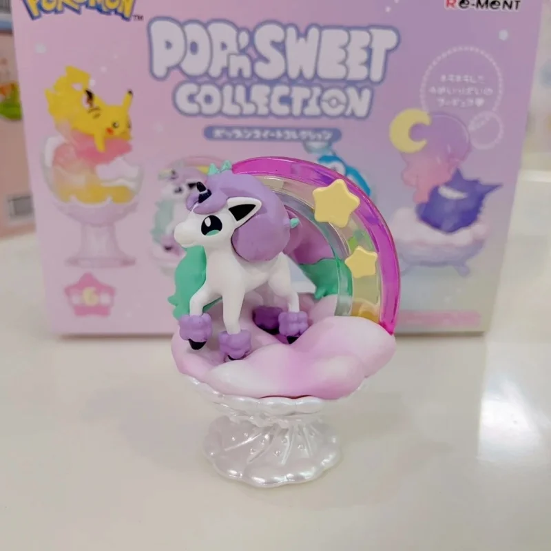 Rement Pokemon Bubble Sweet Series caja ciega monstruo de bolsillo adorno de escritorio regalo de cumpleaños lindos juguetes para niños coleccionables