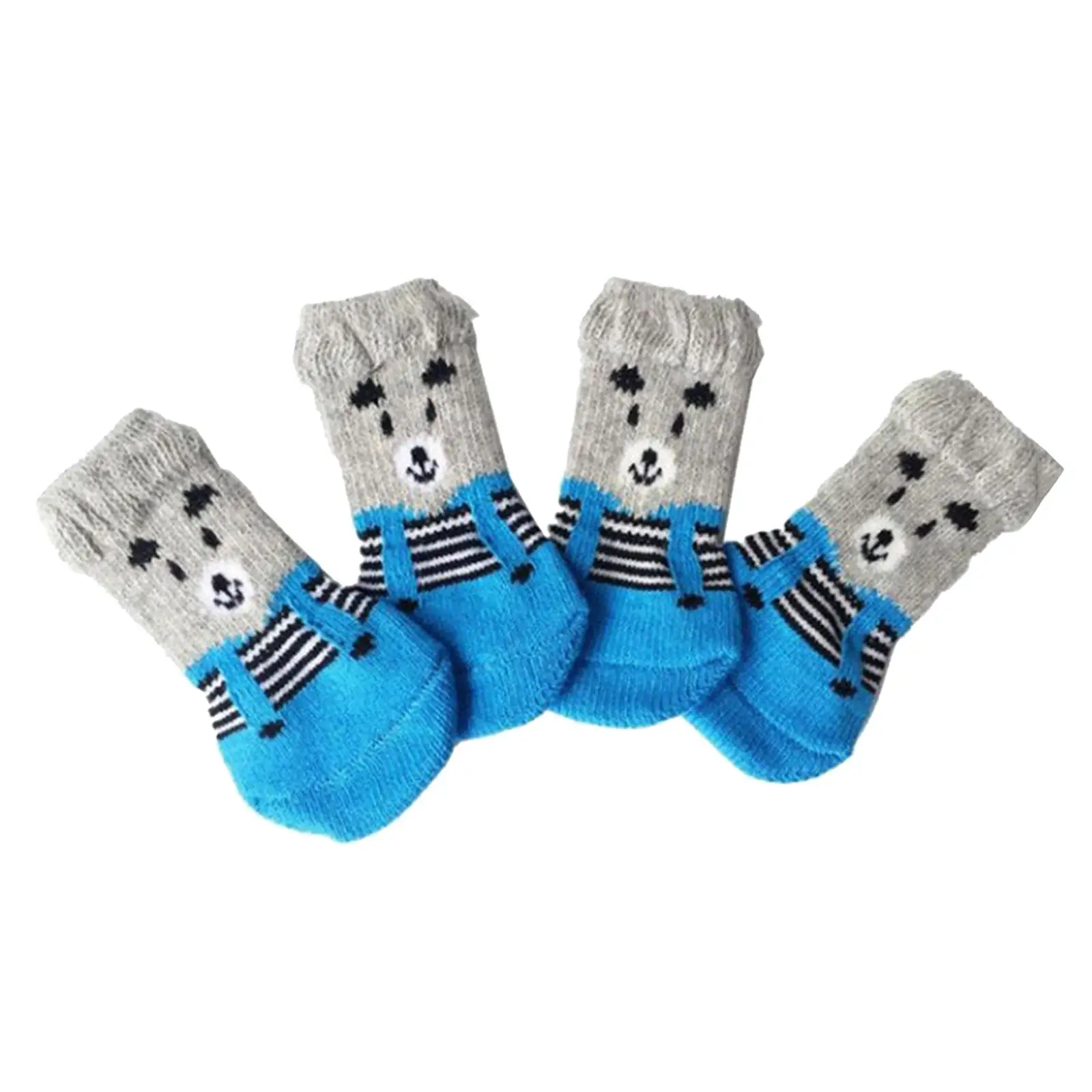 2 Pairs Dog Breathable Anti Slip Pet Dog Cat Protective Paw Protective Sock