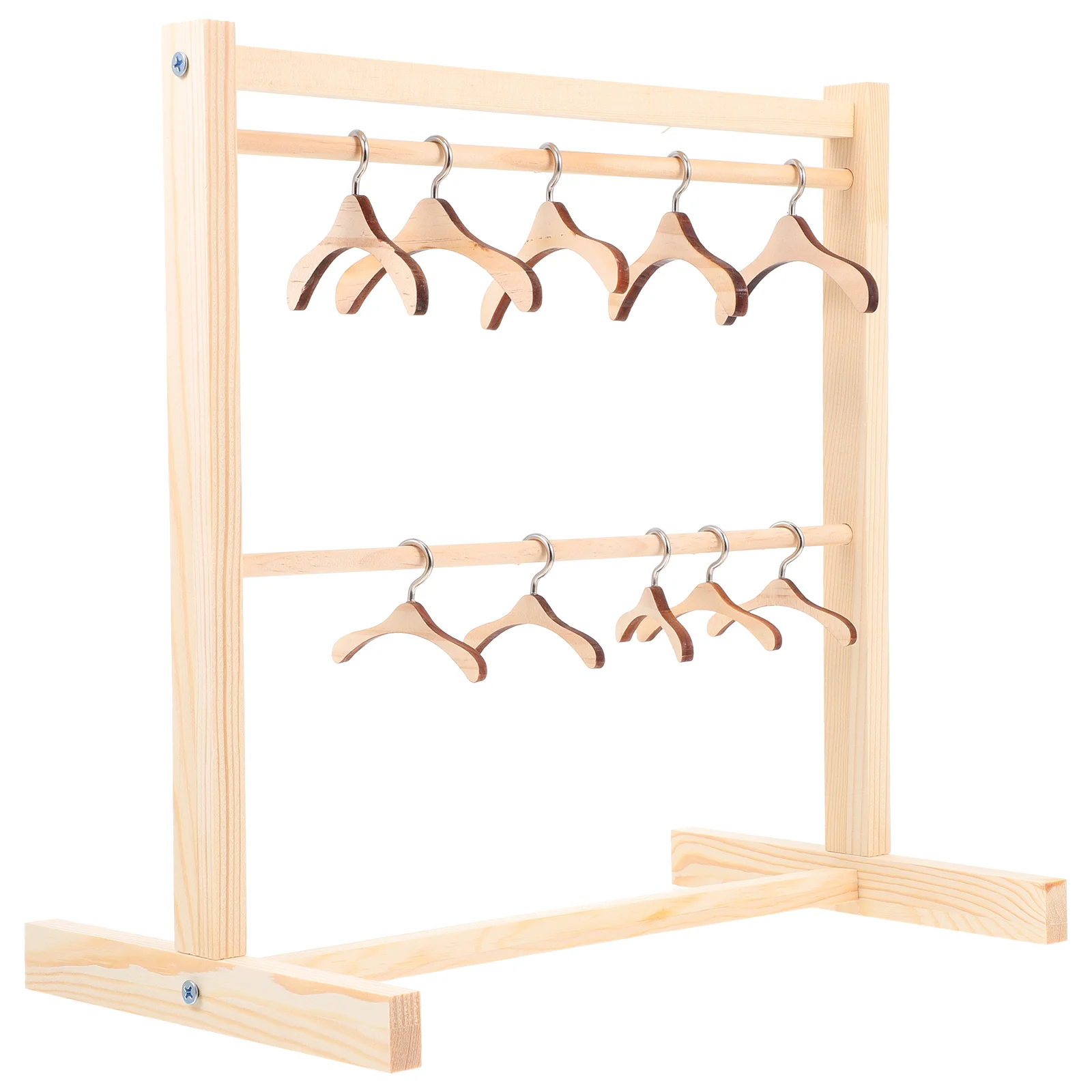 Wooden Hanger Clothes Rack Coat Hanging Clothing Garment for House 's Small Hangers