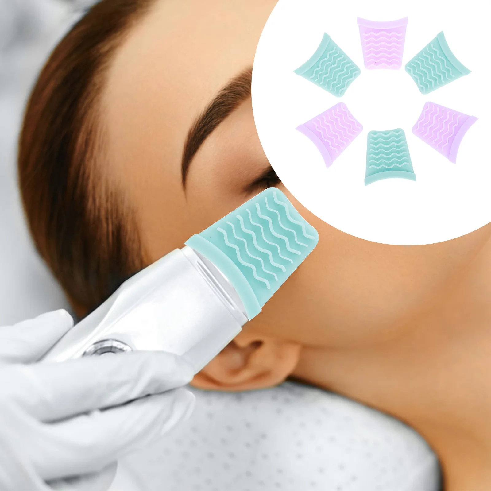 12 قطعة حجم مناسب سيليكون الجلد الغسيل يغطي دائم وممزق مقاومة الجلد الغسيل يغطي الوجه ملعقة حماية الأغطية #3