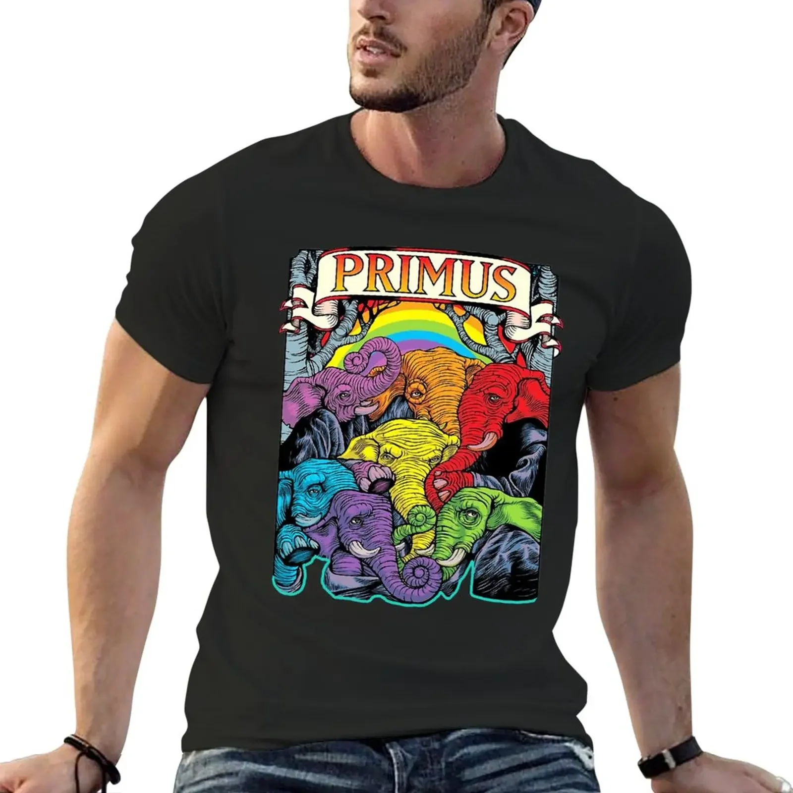 

Primus colorful Elephants For Fans T-Shirt Blouse oversized blanks heavy weight t shirts for men