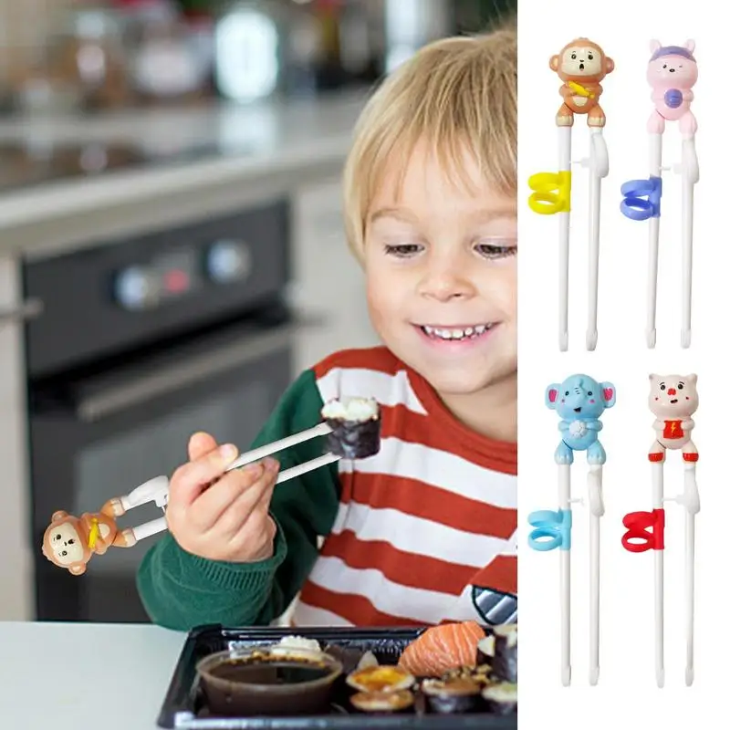 Kids Chopsticks Cute Animal Shape Child Training Chopsticks For Children Aged 1-12 Training Assistant Helper Baby Tools