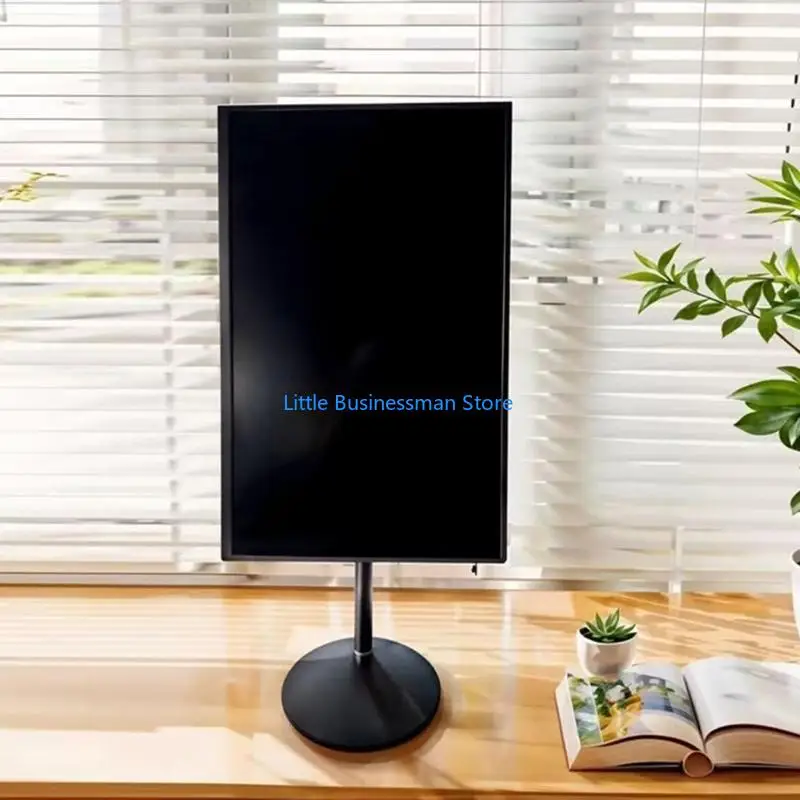 Desktop-Displayständer für 7 bis 18,5 Zoll große Monitore, Metall-VESA-Halterung 75 x 75 mm mit runder Basis für Heimbüro und – Detail 5