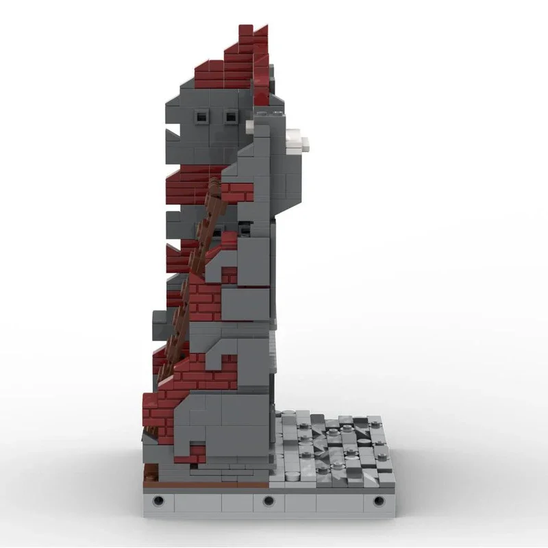 Model Street View Moc Klocki Konstrukcyjne Modułowy Zniszczony Dom Model Technologiczny Cegła DIY Składanka Zabawka Prezent na Święta Urodziny