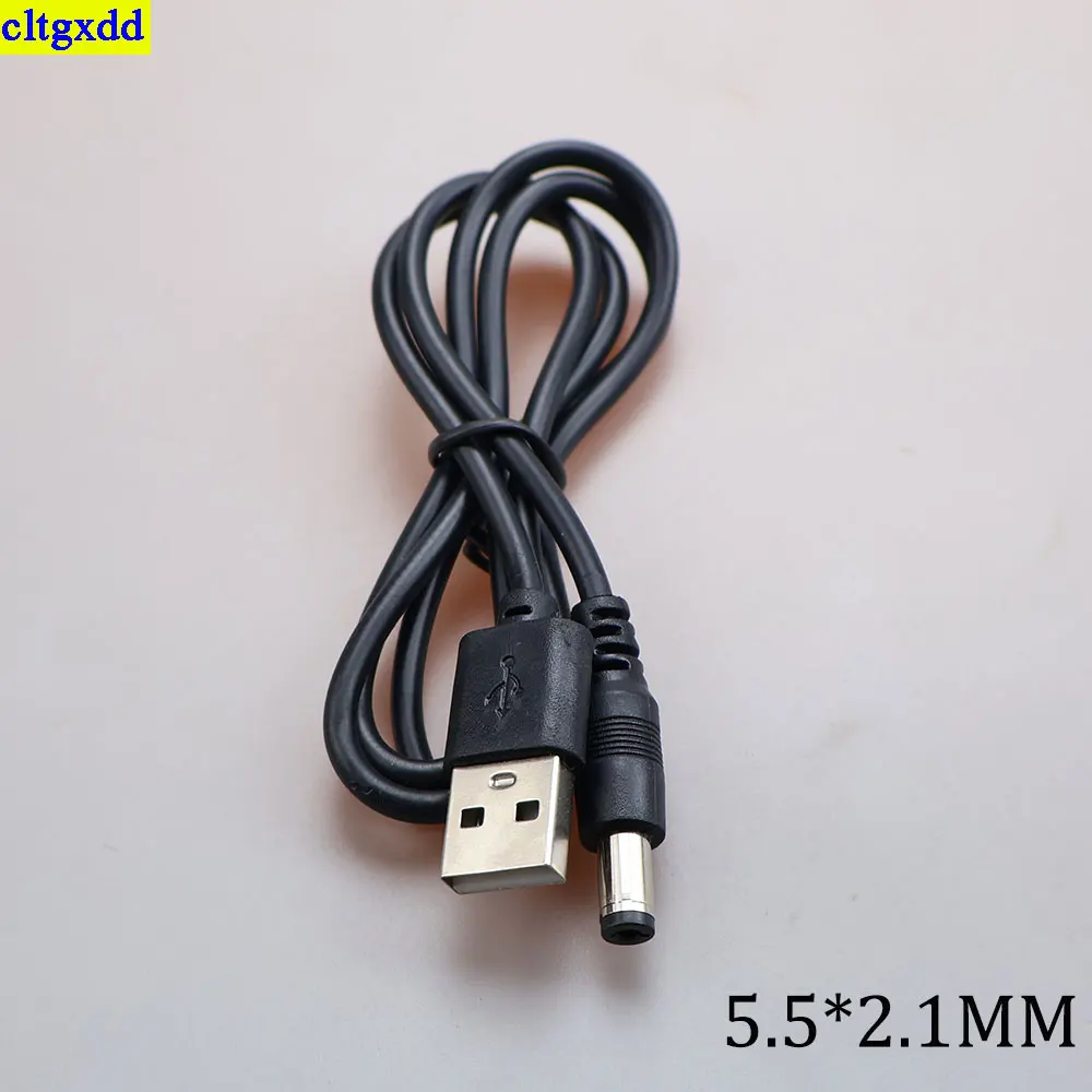 cltgxdd 1piece DC power adapter male and female 5.5x2.1 to 5.5x2.5/4.5x3.0/2.5x0.7/3.5x1.3/4.0x1.7/4.8x1.7mm USB plug converter