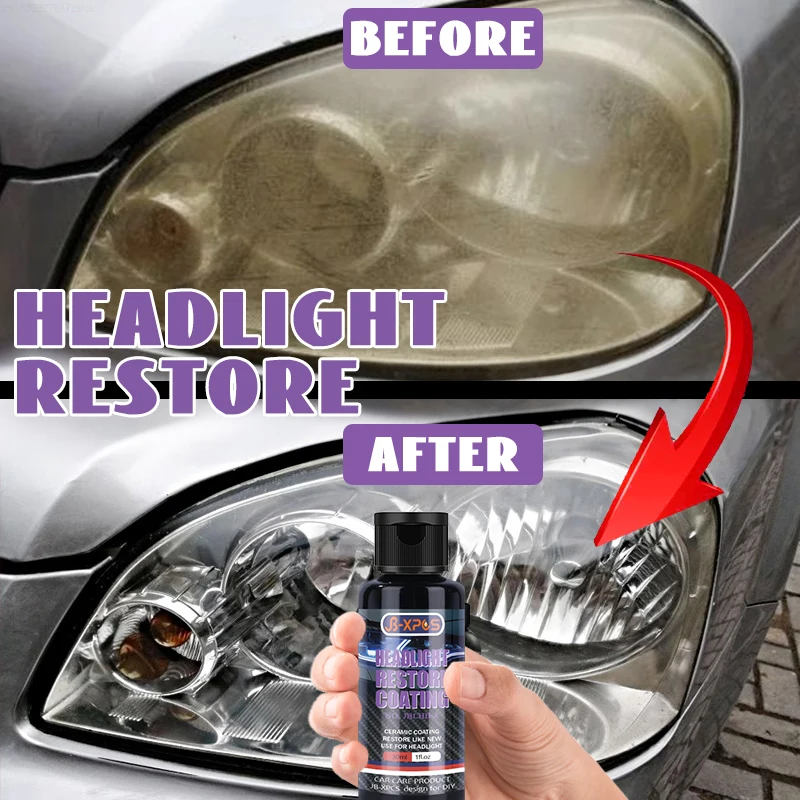 

Headlight Restorer Car Lights Polishing Chemical Repair Renovation Auto Detailing Liquid Polymer Protect Coating JB-LHB 8