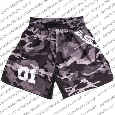 Herren Sommer-Boxshorts, Mixed Martial Arts Trainingsshorts, Kampfshorts, Fitness-Shorts, Muay Thai Stoßdämpfende Boxshorts – Detail 6