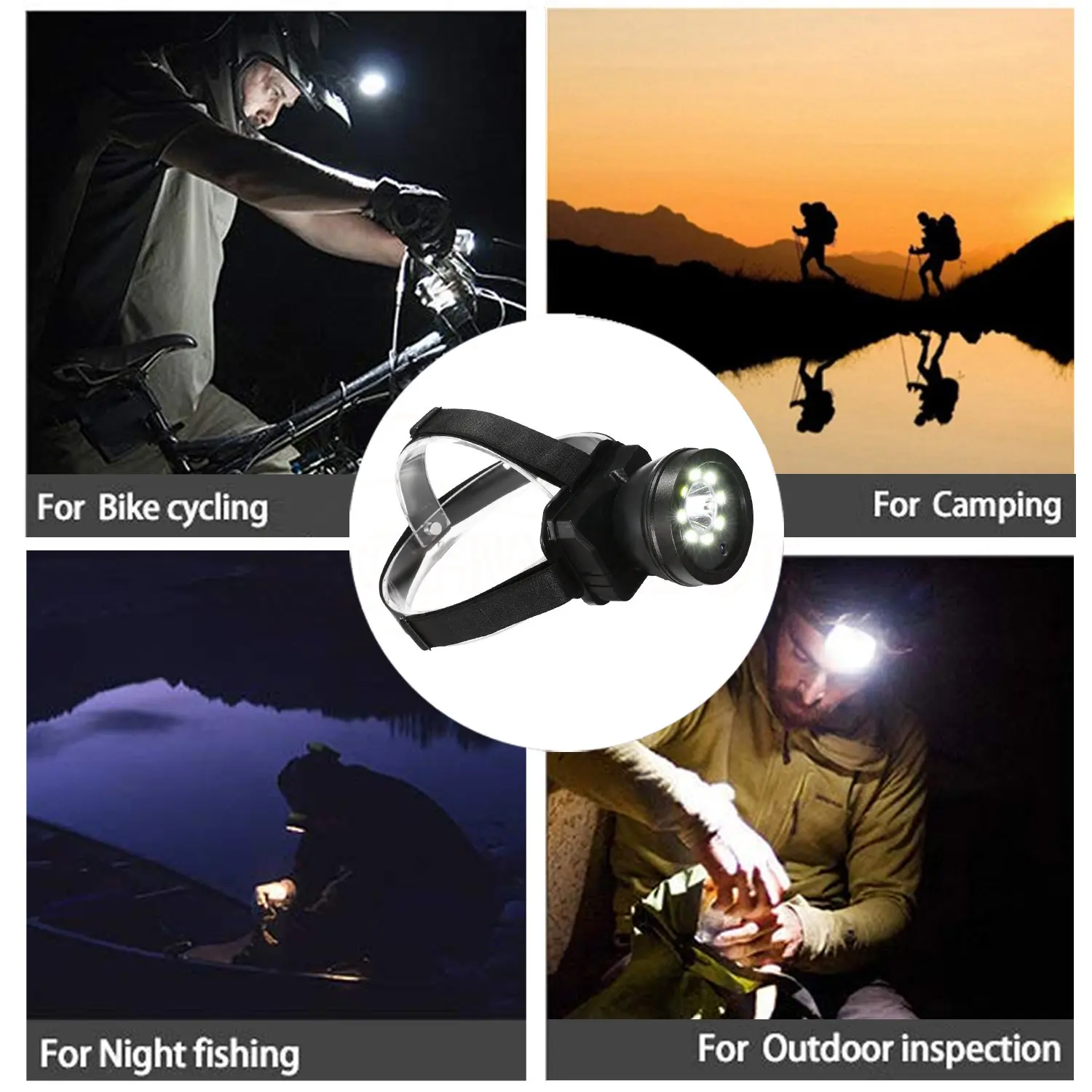 1080PFull HD Headlight DV Mini Action Motion Camera Portable Headlamp Video Recorder New LED Built-in 4000mA USB IPX4 Waterproof