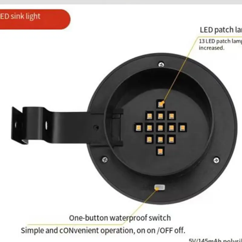 في الهواء الطلق الشمسية سياج مصباح 3 led حاجز مقاوم للماء بالوعة ضوء حديقة المشهد الإضاءة ، الجدار مصباح البيت الثريات