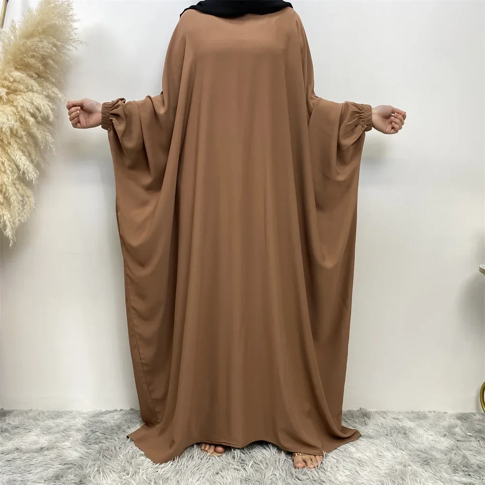 Ramadan Abaya Women Prayer Garment Maxi Dress Eid Dubai Turkey Muslim Kaftan Islamic Clothing Moroccan Caftan Gown Jalabiya Robe