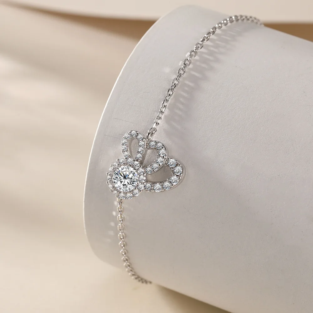 JH 1.2 قيراط 925 فضة مويسانيتي عباد الشمس سوار للنساء الزركون D VVS1 الفاخرة غرامة مجوهرات مختبر سوار من الأحجار الكريمة