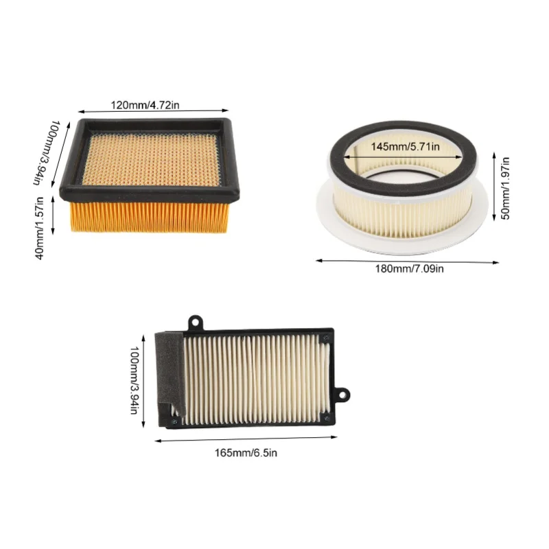 Motorcycle Air Filter Efficient Filtration 17211TL1000 Air Cleaner Filter Replacement For SYM TL500 TL508