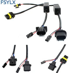 FSYLX 2pc H13 HID Relay Harness HI/LO Bi Xenon H13 Wiring Wire 12v Auto Wire Adapter Socket Connector for H13 Bi-xenon Hid Kit
