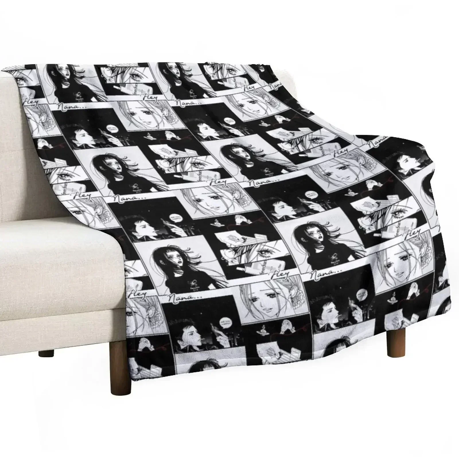 

Hey Nana (High Quality) | Ai Yazawa Throw Blanket Men's Soft Warm Throw Blanket for Couch