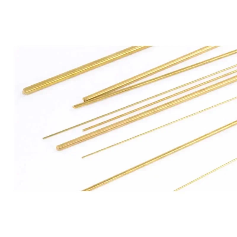 H62 Brass Solid Round Rod 1-5mm Diameter Metal Bar Brass Alloy Stock