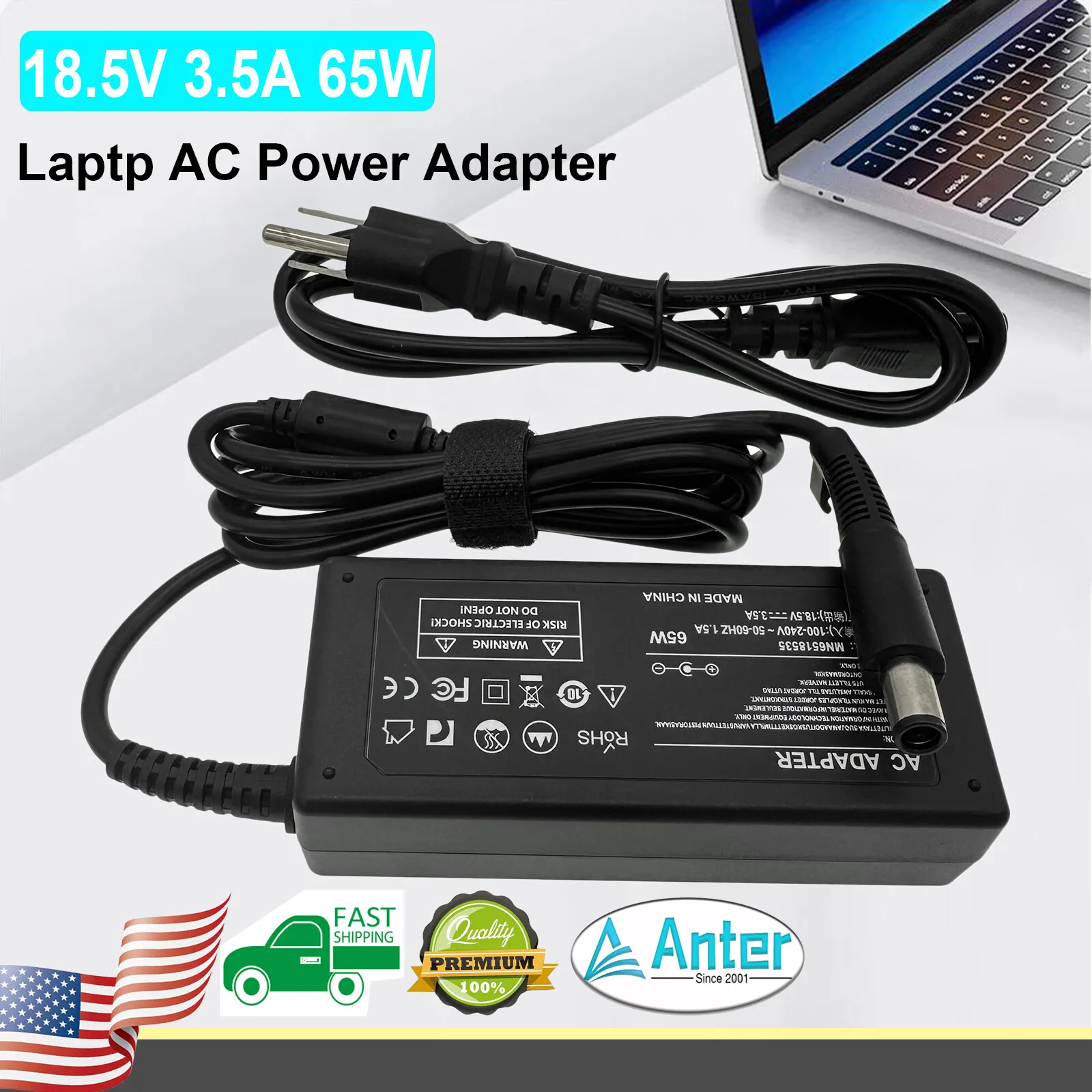 

AC adapter Charger for HP Compaq Presario CQ60 CQ61 Laptop Power Supply Cord