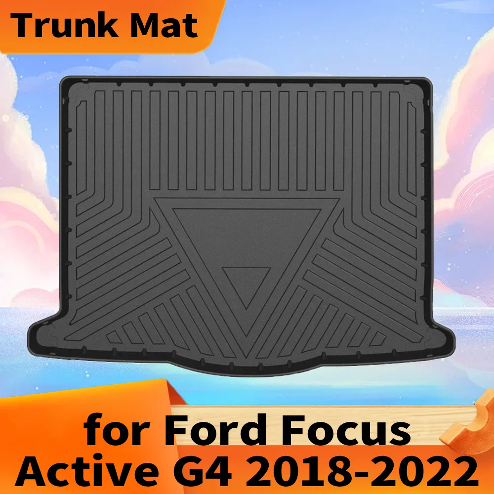 

Для Ford Focus Active G4 2018-2022 автомобильный багажник всепогодный TPE нескользящие коврики в багажник лоток для багажника ковер аксессуары для интерьера