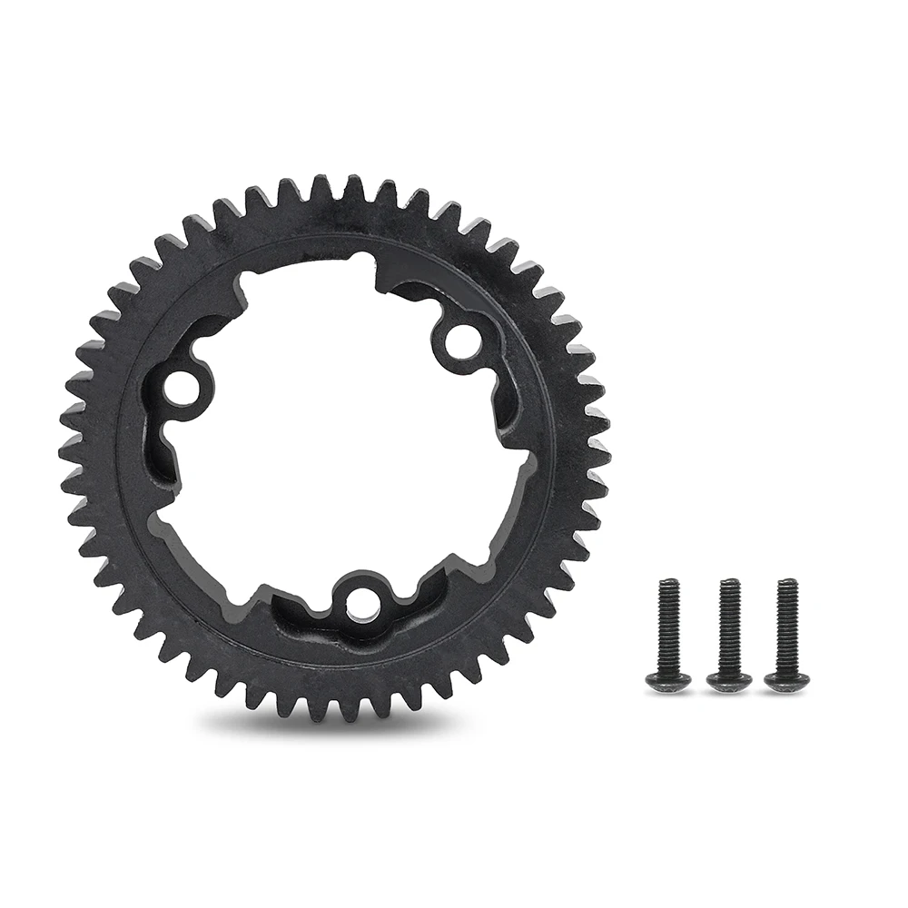 AXSPEED Metal Spur Gear 45# Steel M1 46/50/51/52/54T for 1/10 E-Revo 2.0 VXL 1/5 X-Maxx 6S 8S 1/10 Maxx 4S 1/7 XO-1