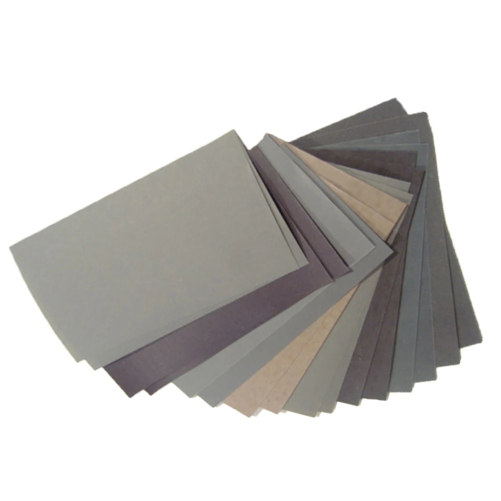 New Durable 15pcs Sandpaper Hook and Loop Sanding Disc Set Grit Sanding Paper Wet/Dry Abrasive Metal Glass Car Polishing