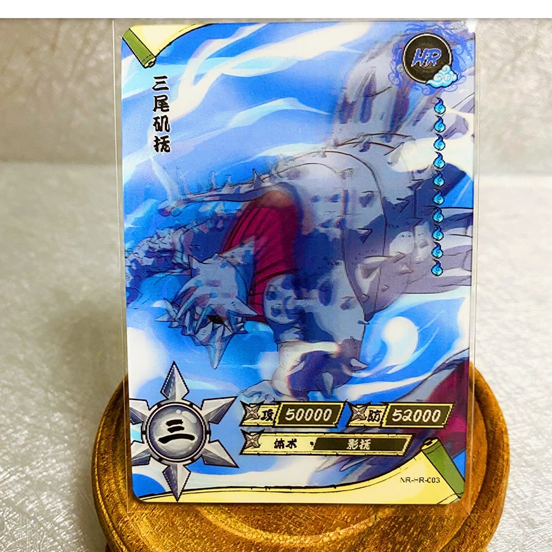 Naruto Hr Card Collection para Crianças, Anime, Namikaze, Minato, Hidan, Ramen, Ichiraku, Besta de 9 Caudas, Brinquedos Jogo, Presentes de Aniversário, Novo