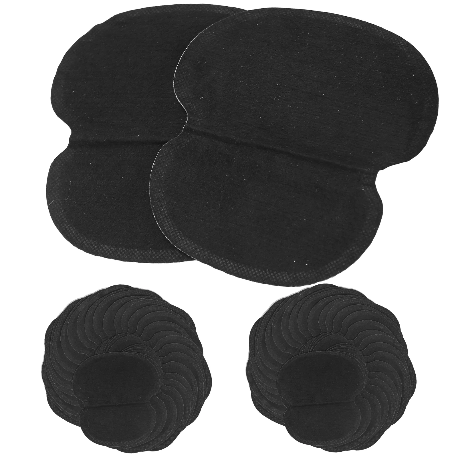 60pcs Underarm Sweat Pads NonWoven Fabric Dress Clothing Underarm Armpit Sweat Pads Black