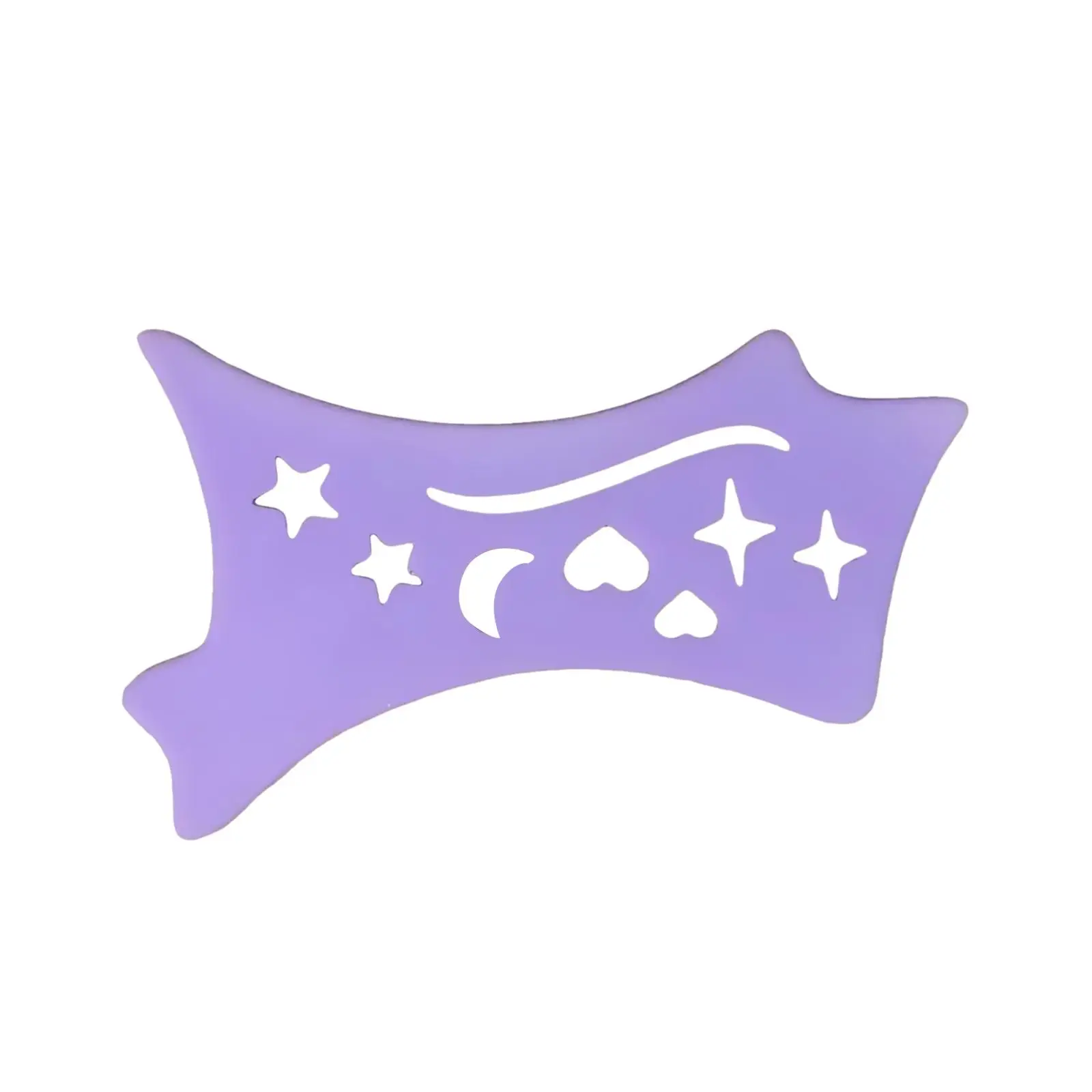 Plantillas de delineador de ojos de silicona flexibles, asistente de maquillaje multifuncional para aplicación de sombra de cejas y lápiz de ojos