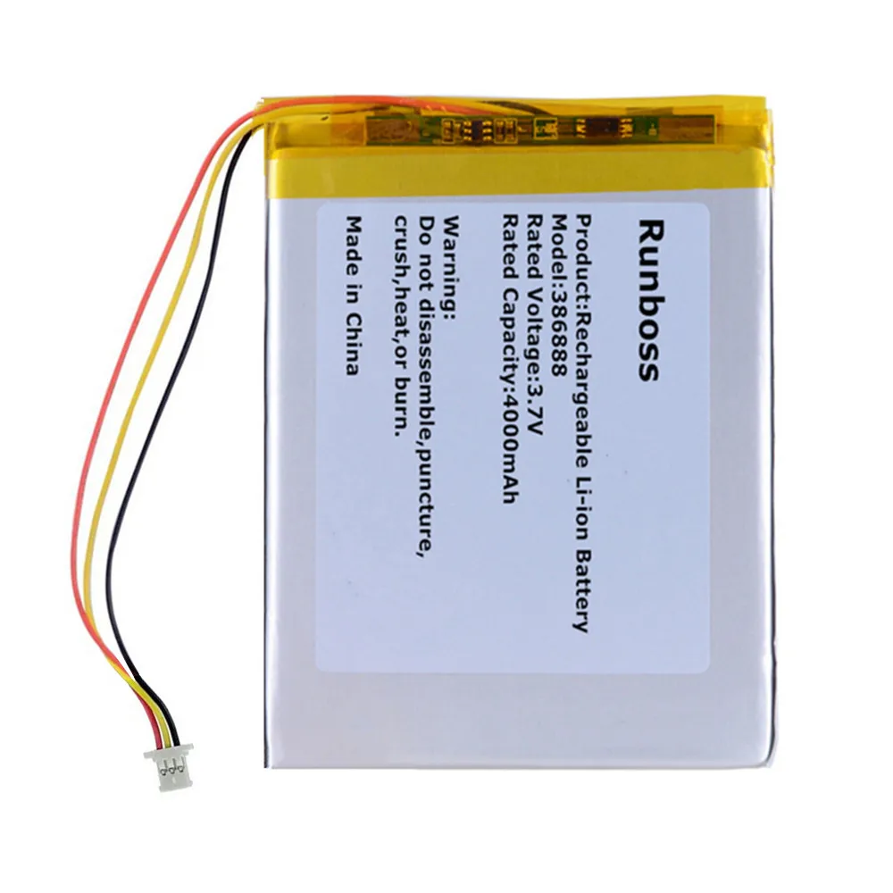 386888 357095 306480P 3.7V 4000mAh بطارية بوليمر للكتاب بوكس جيمس كوك بوكس الكتاب الإلكتروني كزة برو أونيكس داروين 3 4 5 6 PH386888PL