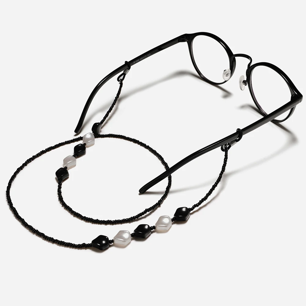 

1pc Anti-Slip Eyeglasses Strap Beaded Glasses Holder Lanyard For Sports Outdoor Skid Resistance Cord Retainer Chain For