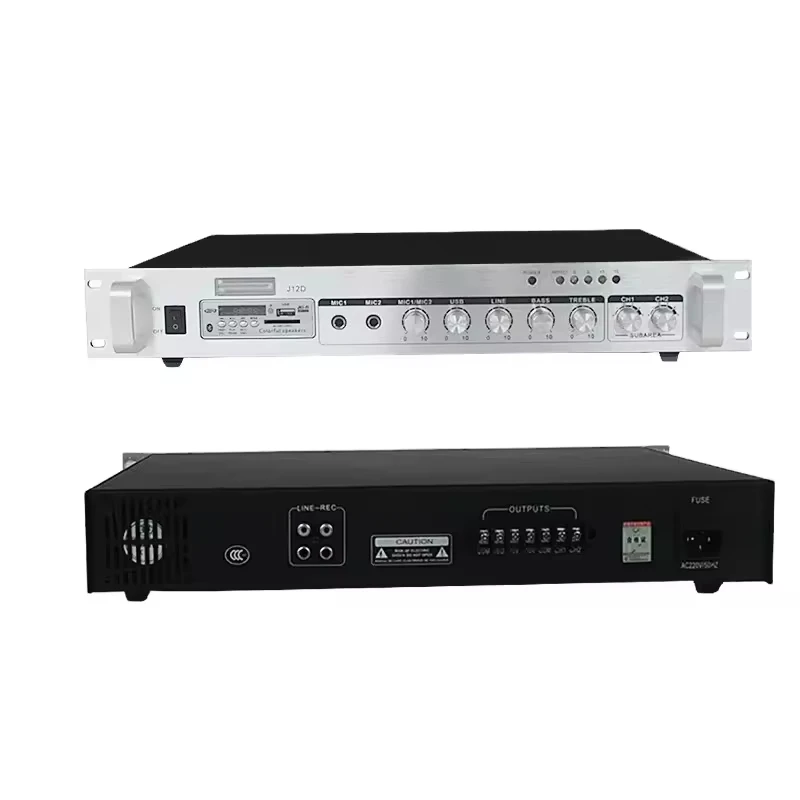 

Professional Multi-Function 120W System Public Address PA Amplifier for Public Spaces Event Venues Audio Amplification